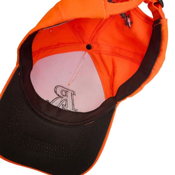 Remington R Mens Orange Hunting Cap Hat Camo Strap Back Adjustable Outdoor - Picture 4 of 6